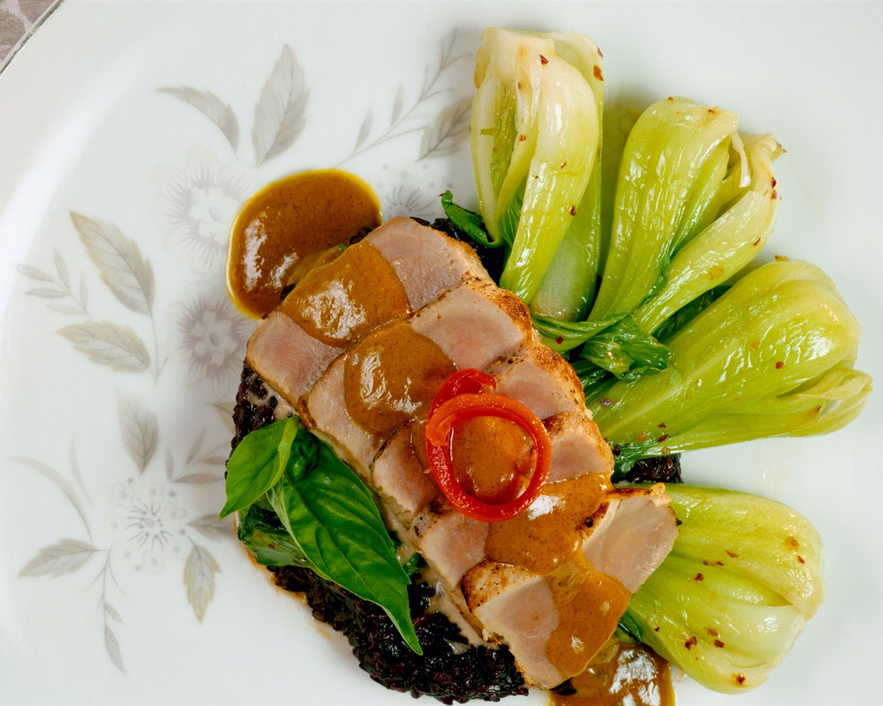 Gourmet večeře tapety (9) #6 - 1280x1024
