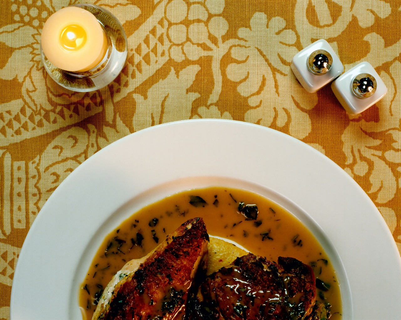 Gourmet večeře tapety (9) #8 - 1280x1024