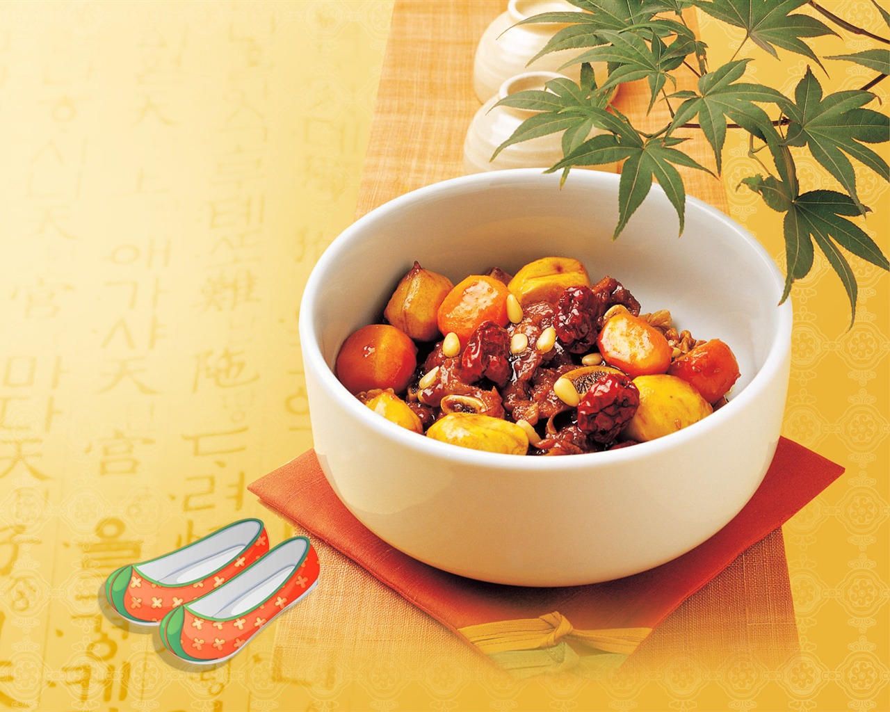 Gourmet večeře tapety (11) #1 - 1280x1024