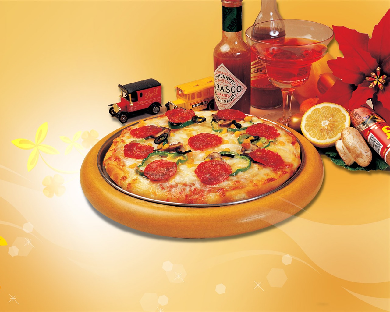 Gourmet večeře tapety (11) #6 - 1280x1024