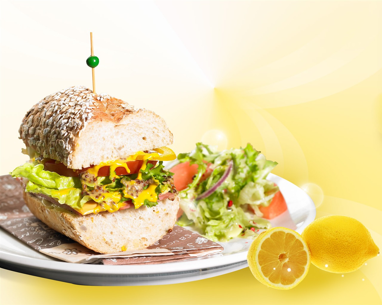 Gourmet dinner wallpaper (11) #9 - 1280x1024