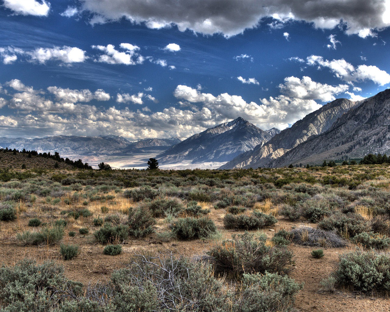Mountain Valley paysage fond d'écran (1) #3 - 1280x1024