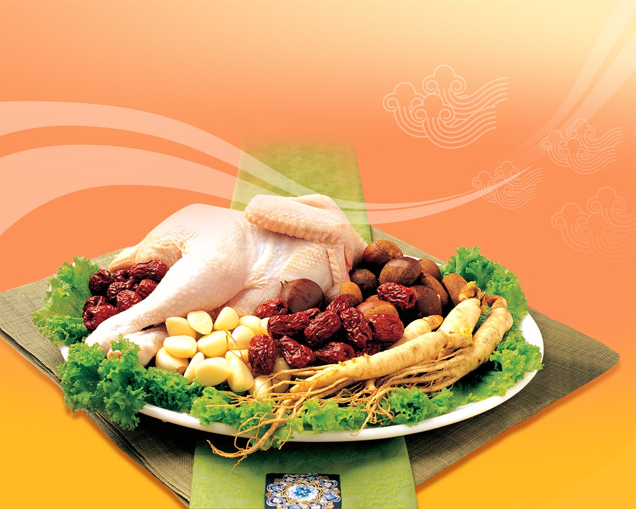 Gourmet večeře tapety (12) #2 - 1280x1024