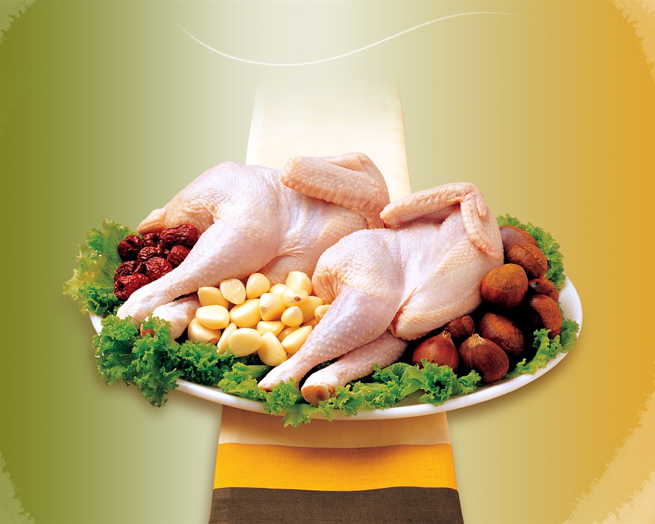 Gourmet večeře tapety (12) #4 - 1280x1024