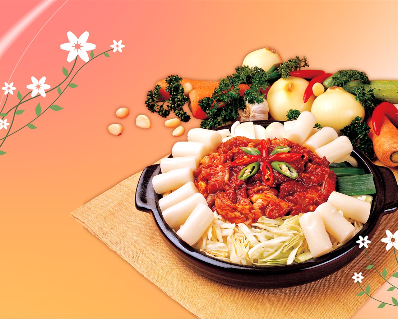 Gourmet dinner wallpaper (12) #7 - 1280x1024