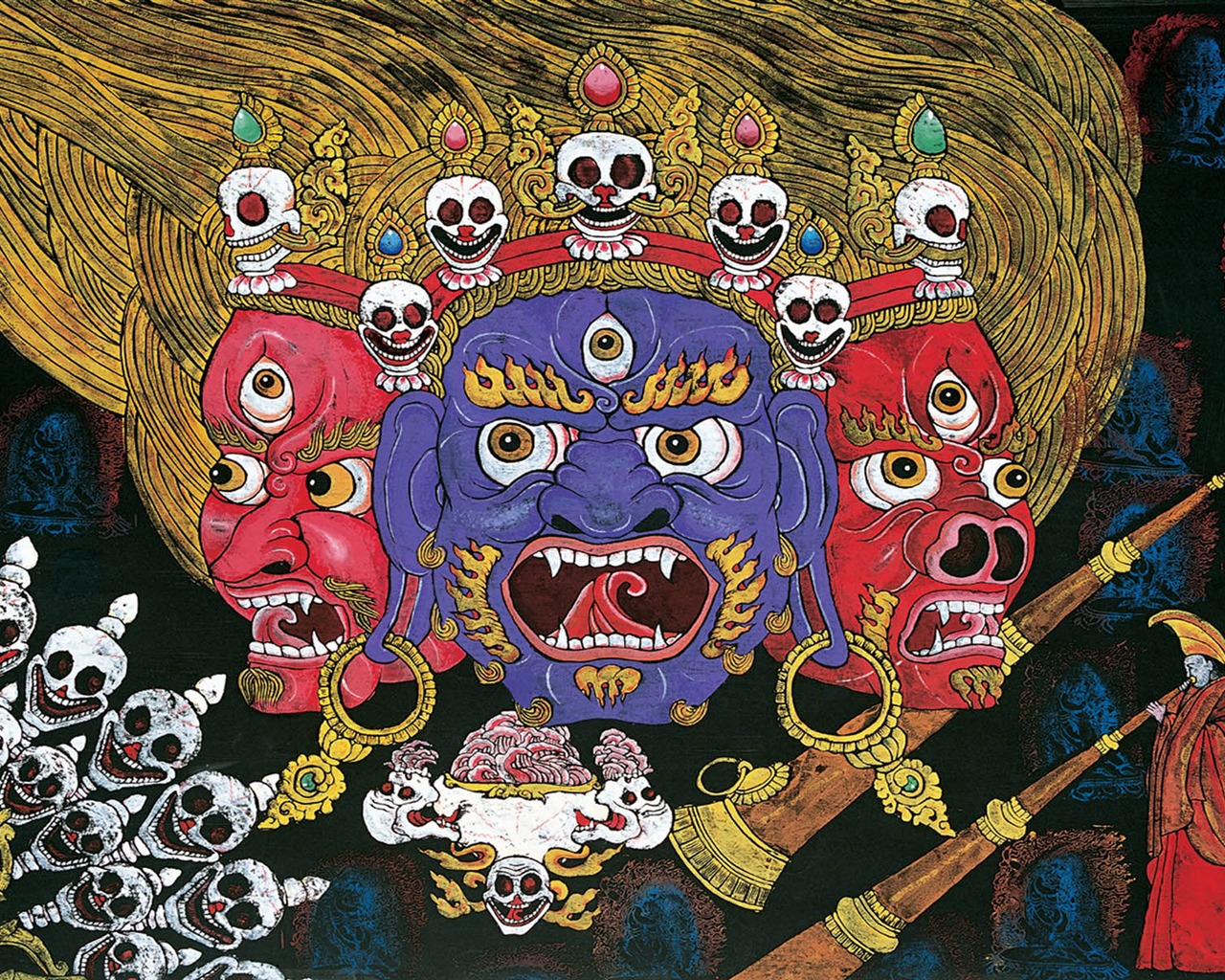 Cheung Pákistán tibetské tisk tapetu (1) #5 - 1280x1024