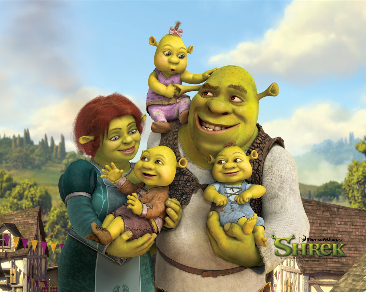 Shrek Forever After 怪物史萊克4 高清壁紙 #1 - 1280x1024