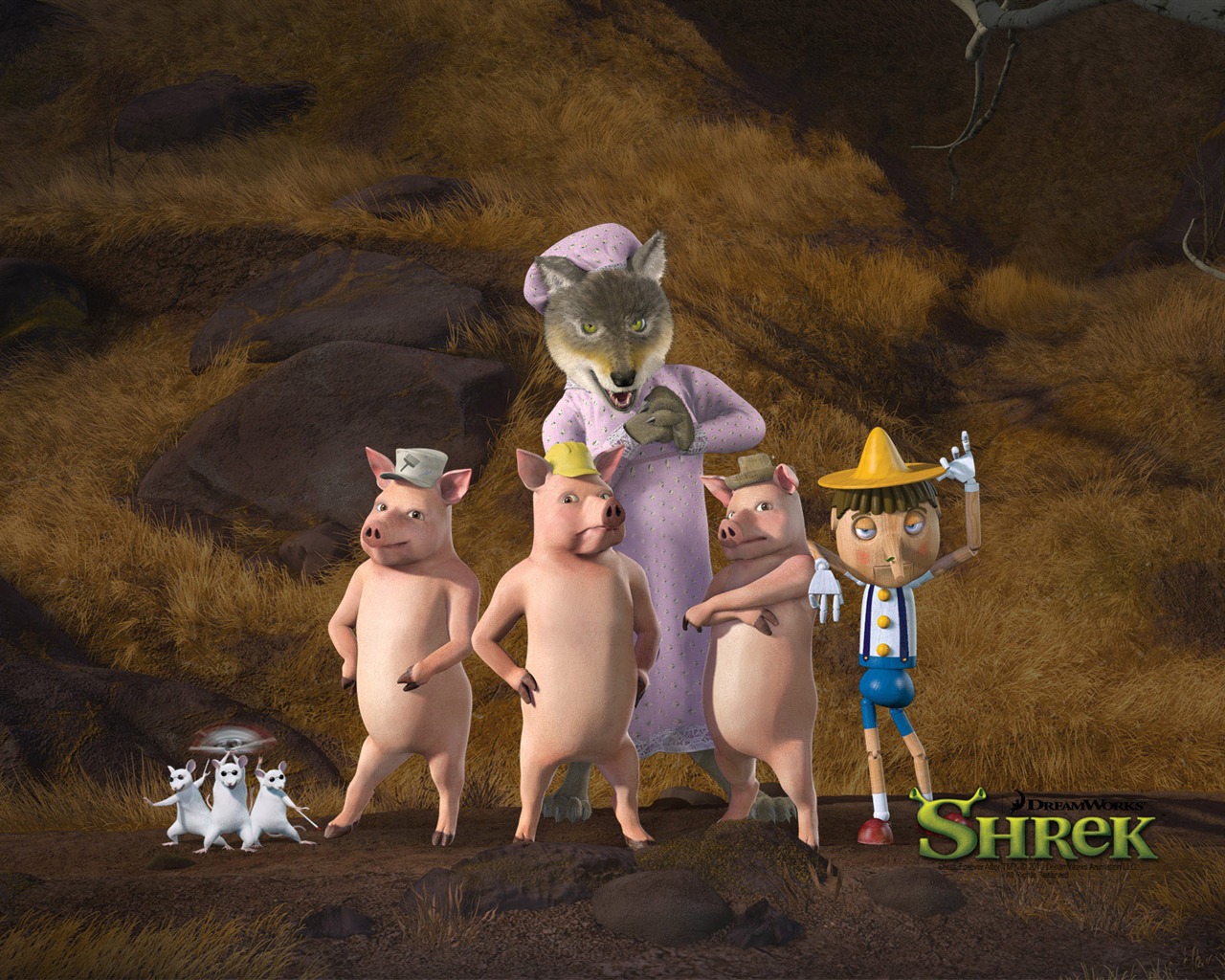 Shrek Forever Po wallpaper HD #8 - 1280x1024