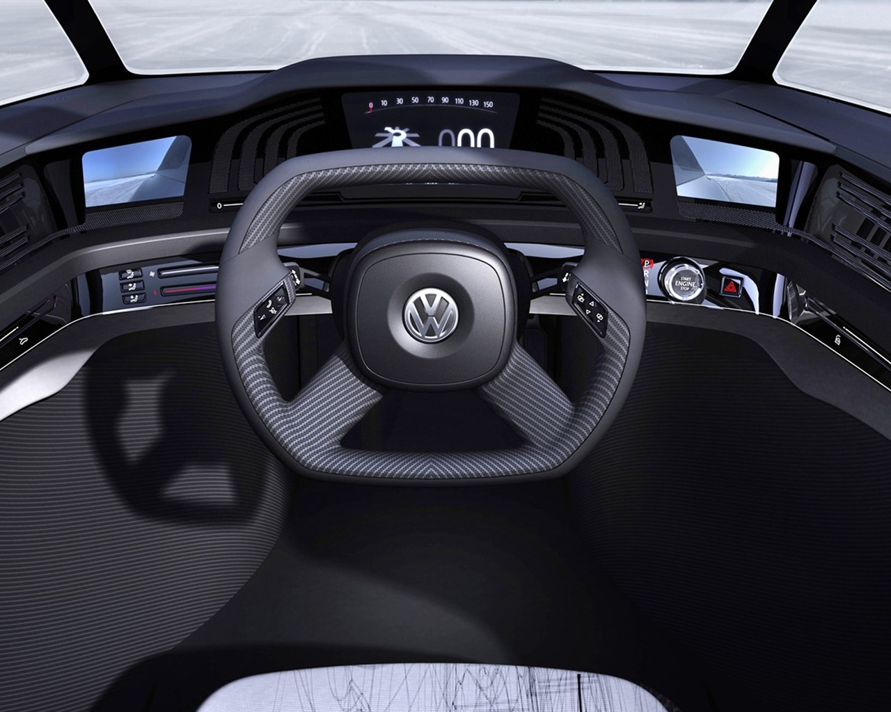 Volkswagen concept car wallpaper (1) #14 - 1280x1024