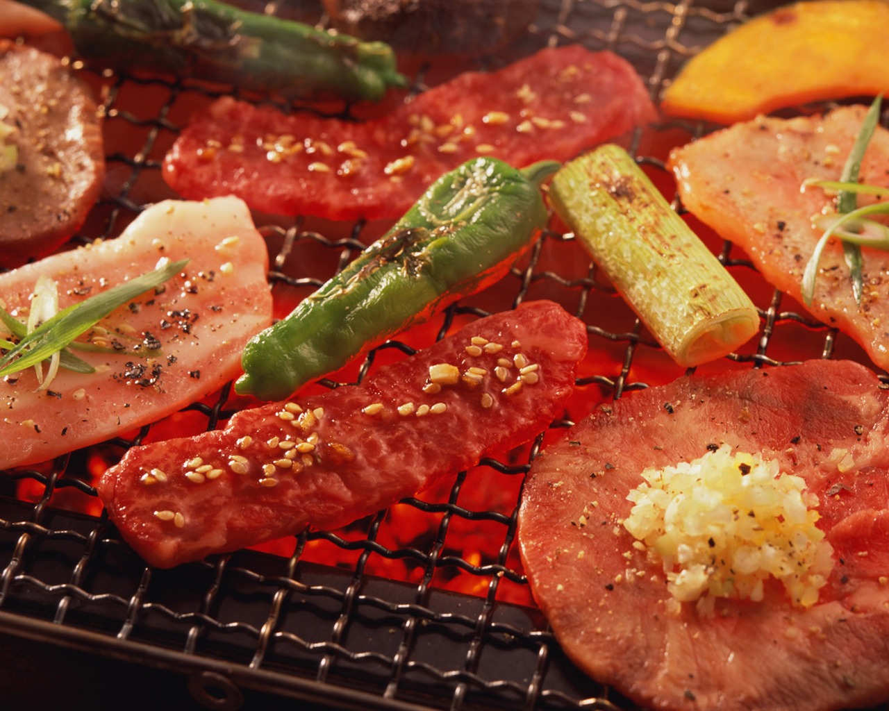 Delicious barbecue wallpaper (3) #5 - 1280x1024