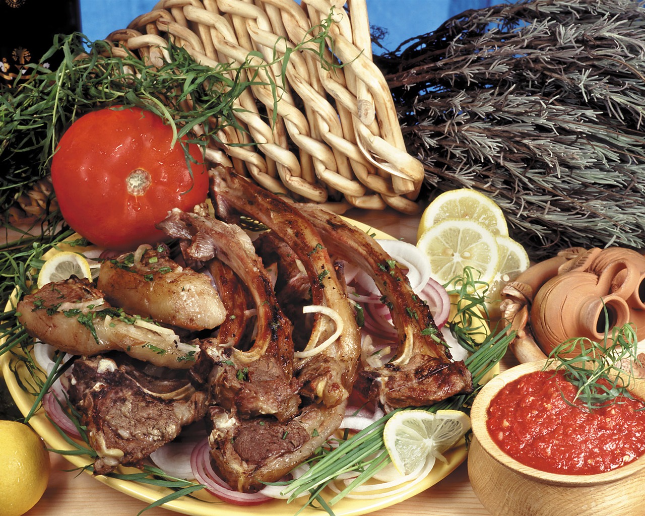 Delicious barbecue tapety (4) #6 - 1280x1024