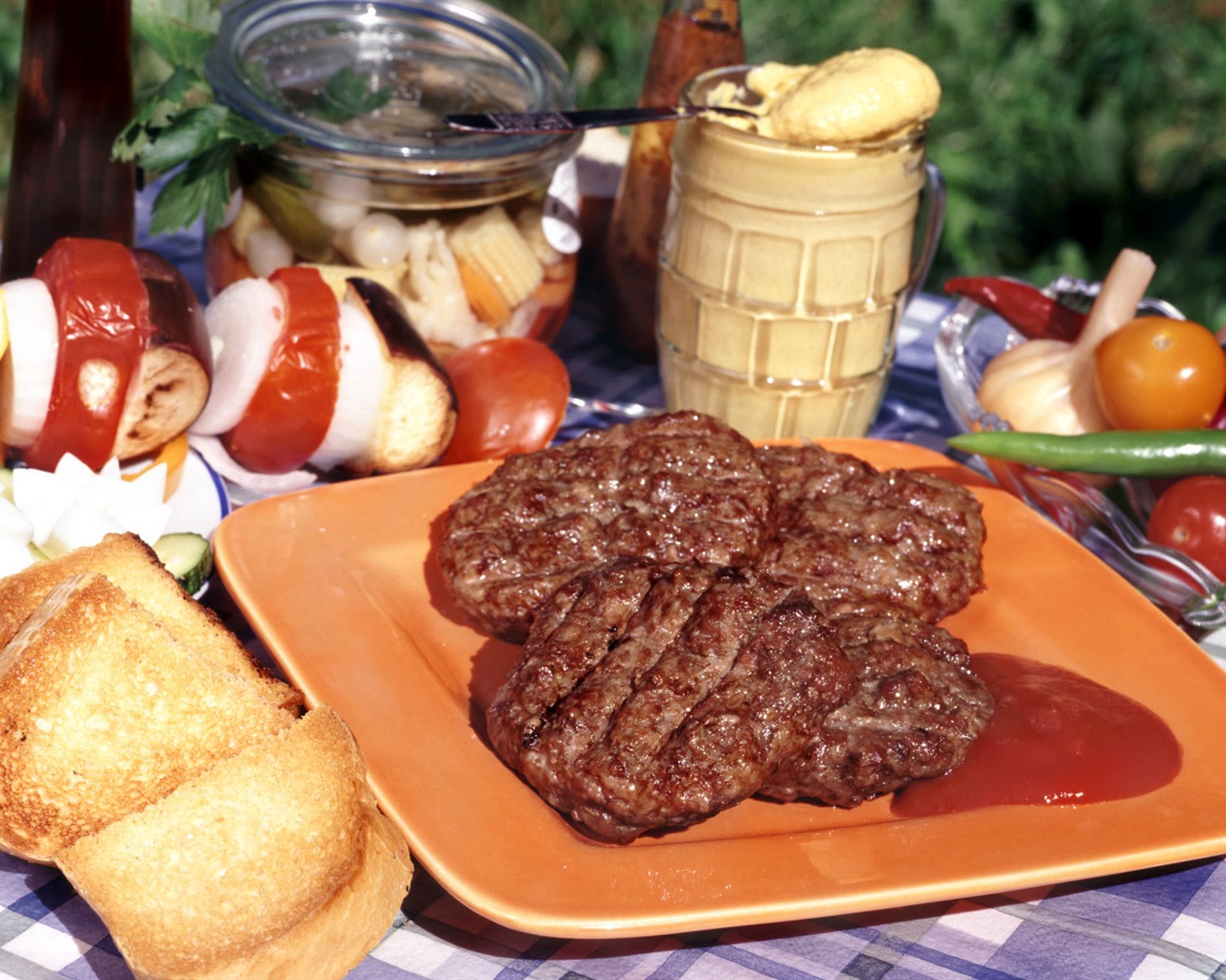 Delicious barbecue tapety (4) #15 - 1280x1024