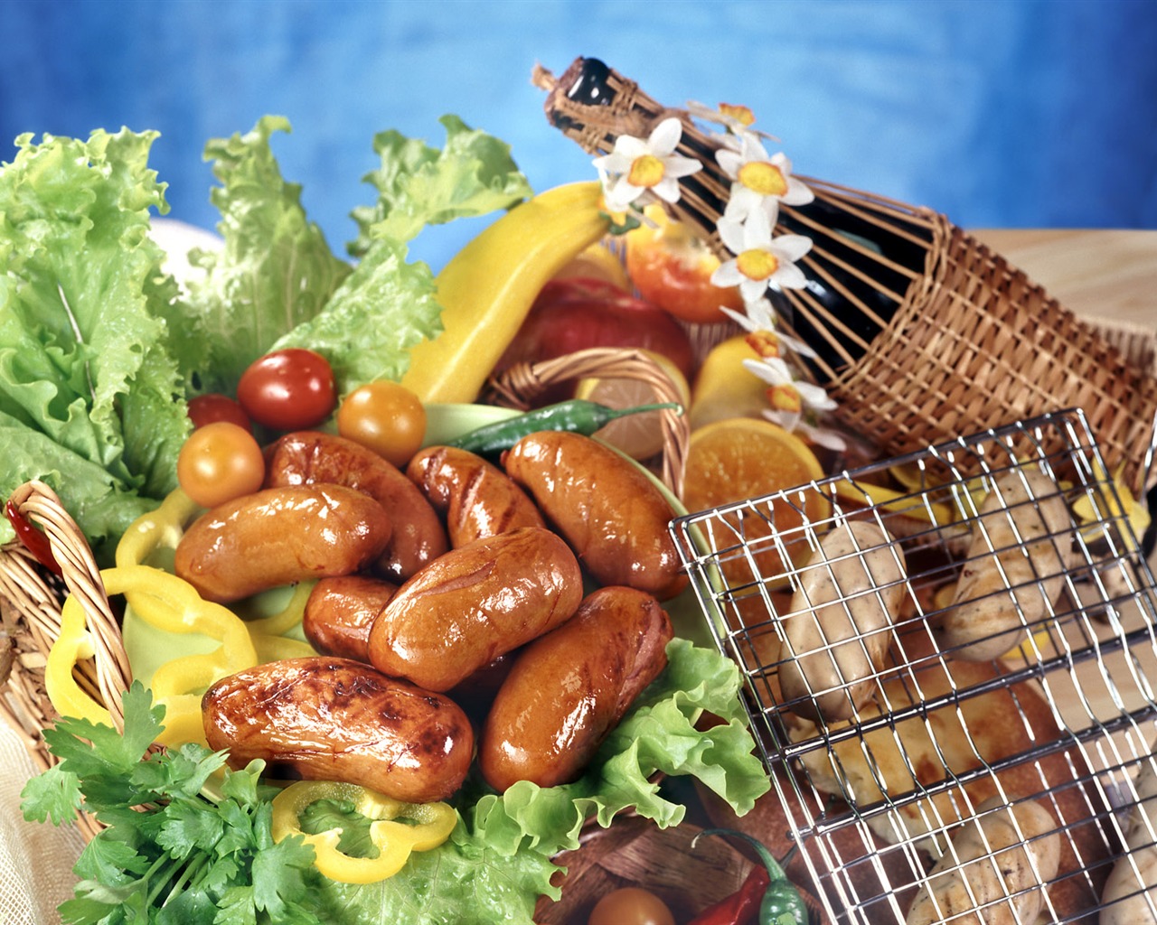 Delicious barbecue wallpaper (4) #18 - 1280x1024