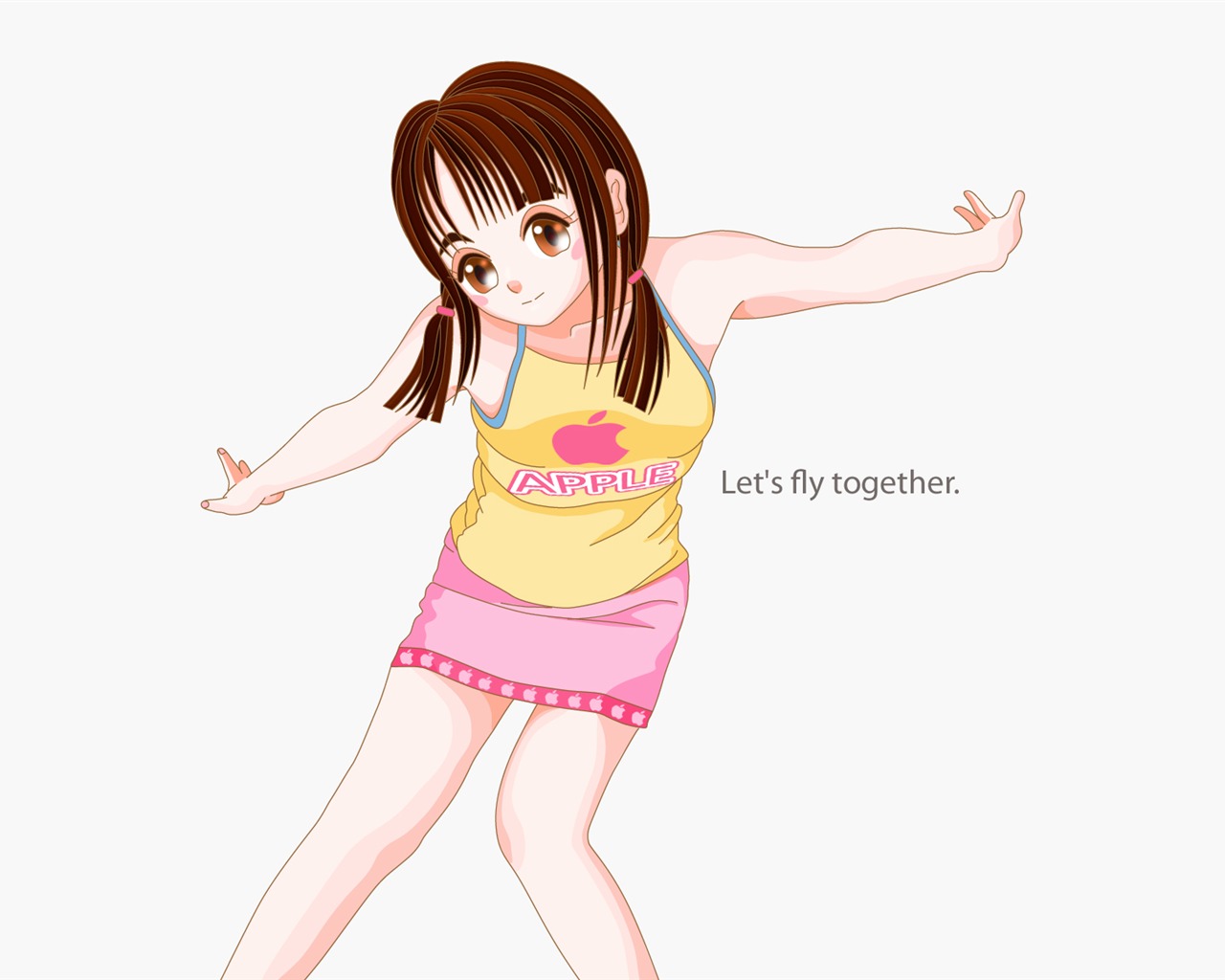 MAC女孩 壁紙(三) #5 - 1280x1024