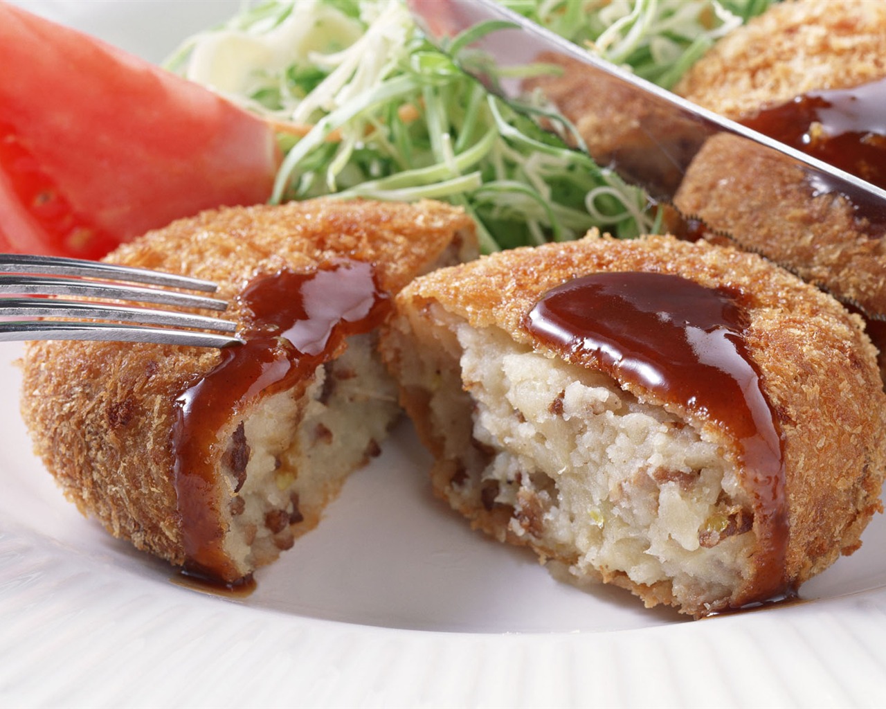 Gourmet dinner wallpaper (13) #1 - 1280x1024
