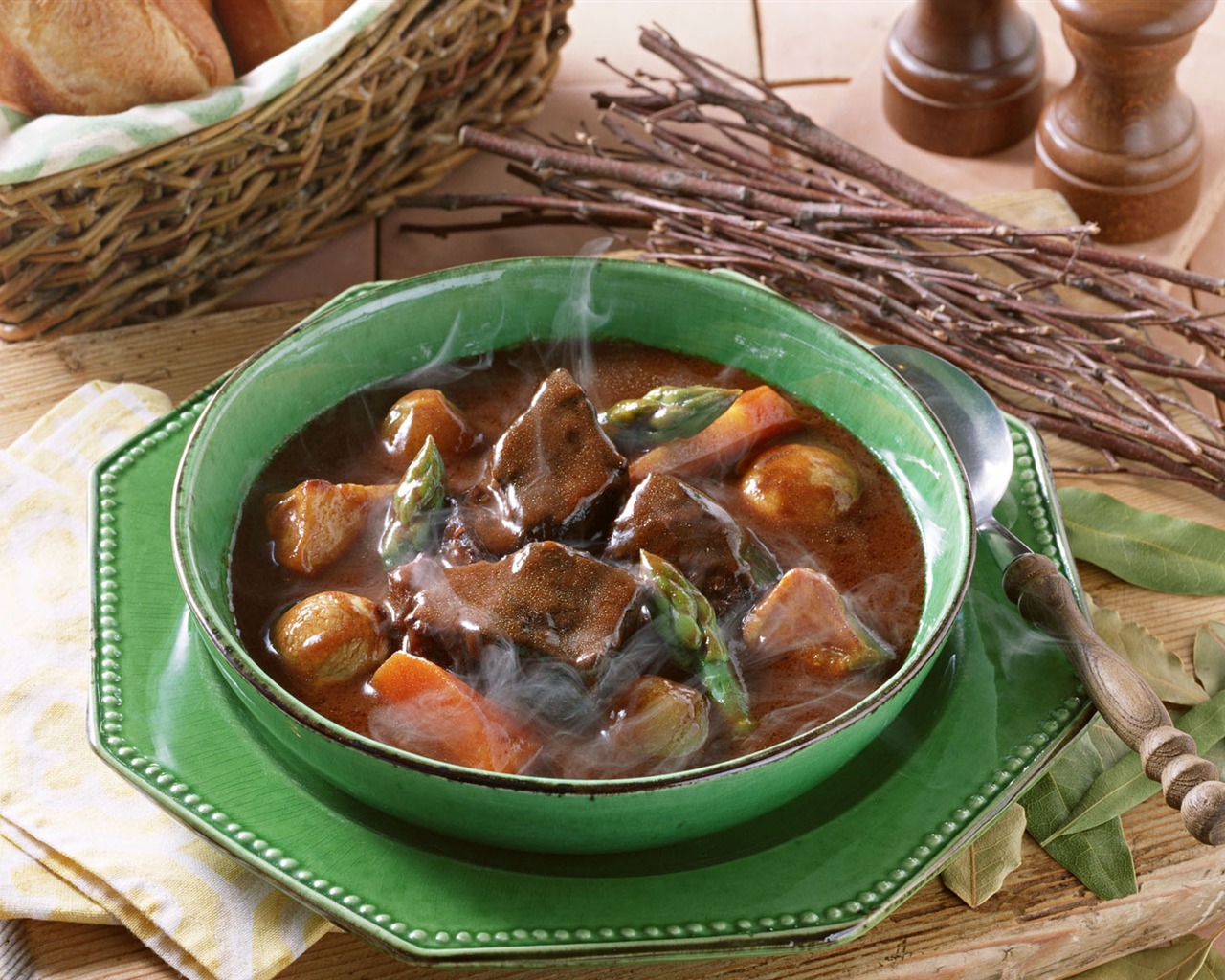 Gourmet večeře tapety (14) #17 - 1280x1024
