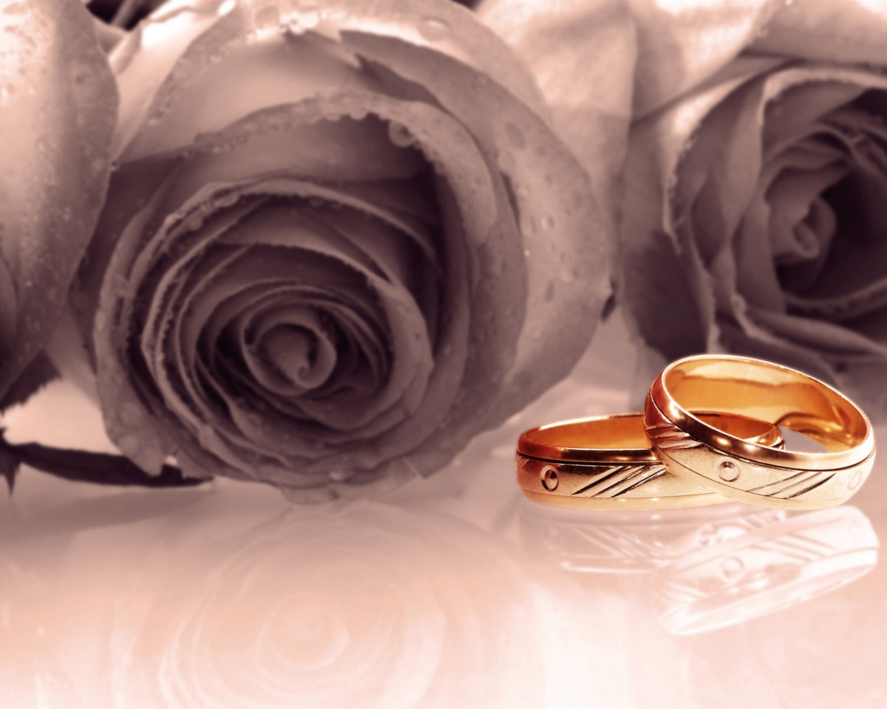 Weddings and wedding ring wallpaper (2) #10 - 1280x1024