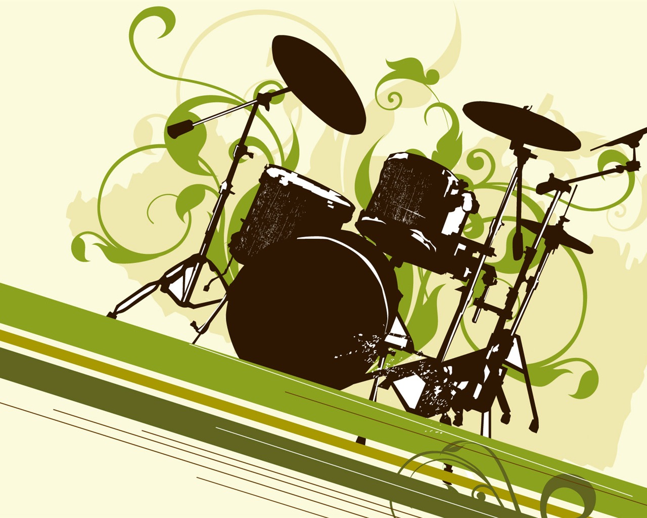 Vectorial de tema musical fondos de pantalla (2) #10 - 1280x1024