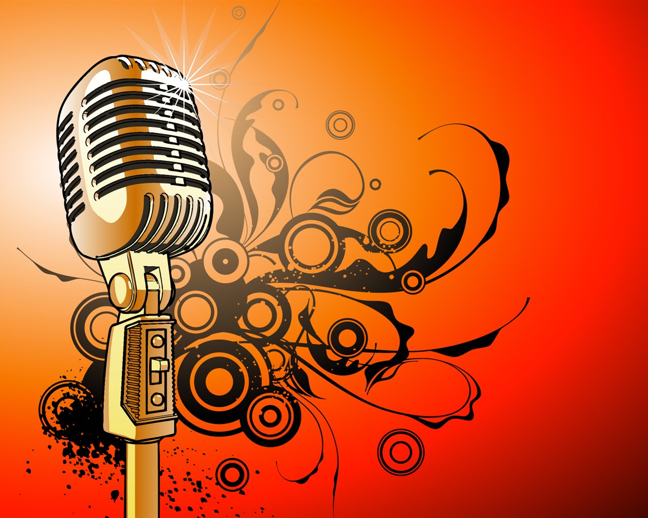 Vector musical theme wallpapers (4) #11 - 1280x1024