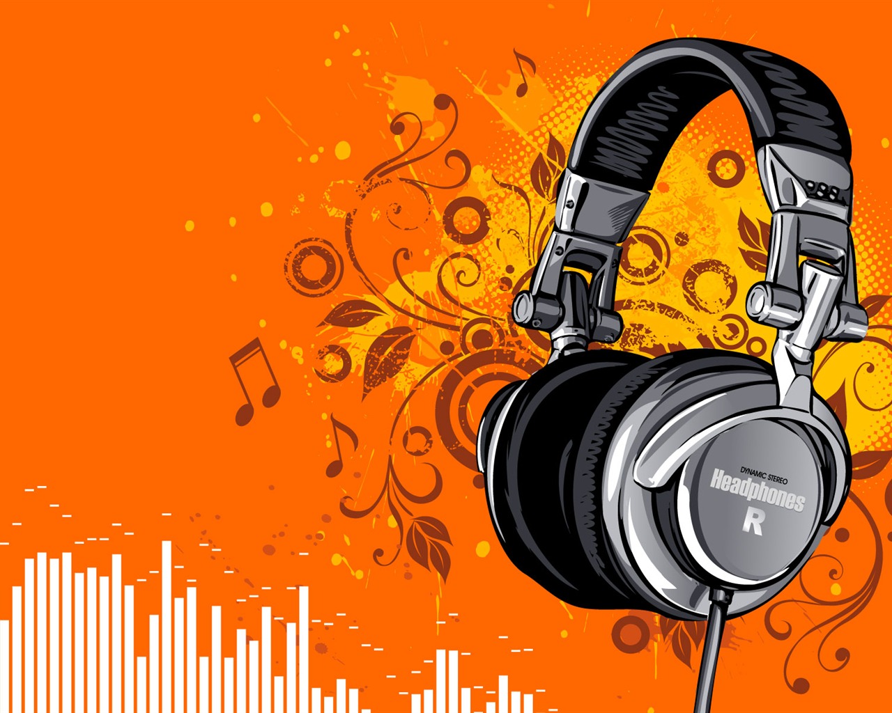 Vector musical theme wallpapers (4) #12 - 1280x1024