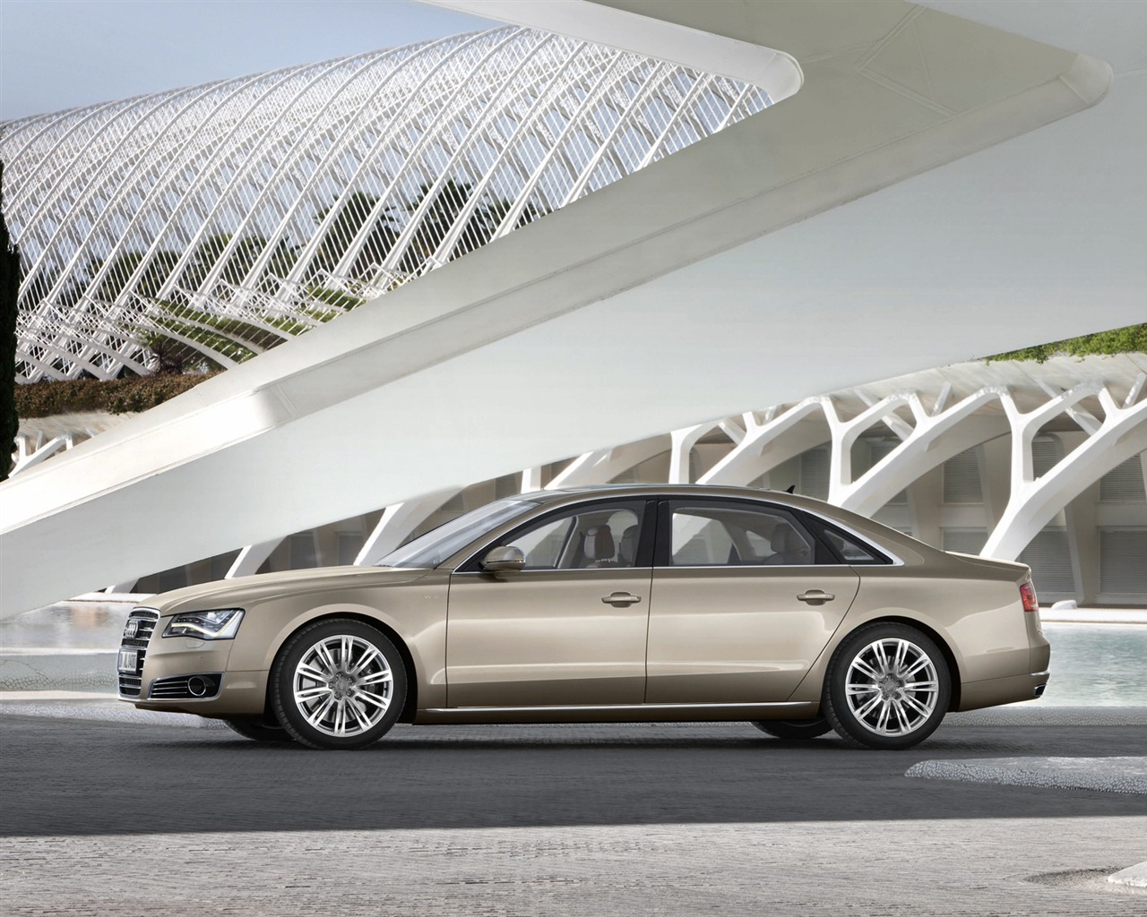 Audi A8 L W12 Quattro - 2010 HD tapetu #2 - 1280x1024