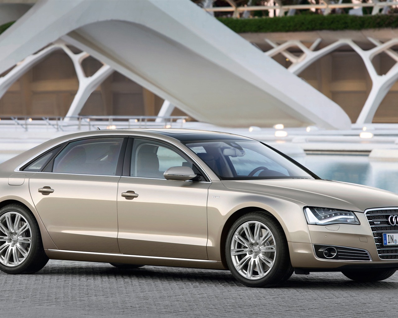Audi A8 L W12 Quattro - 2010 HD tapetu #7 - 1280x1024