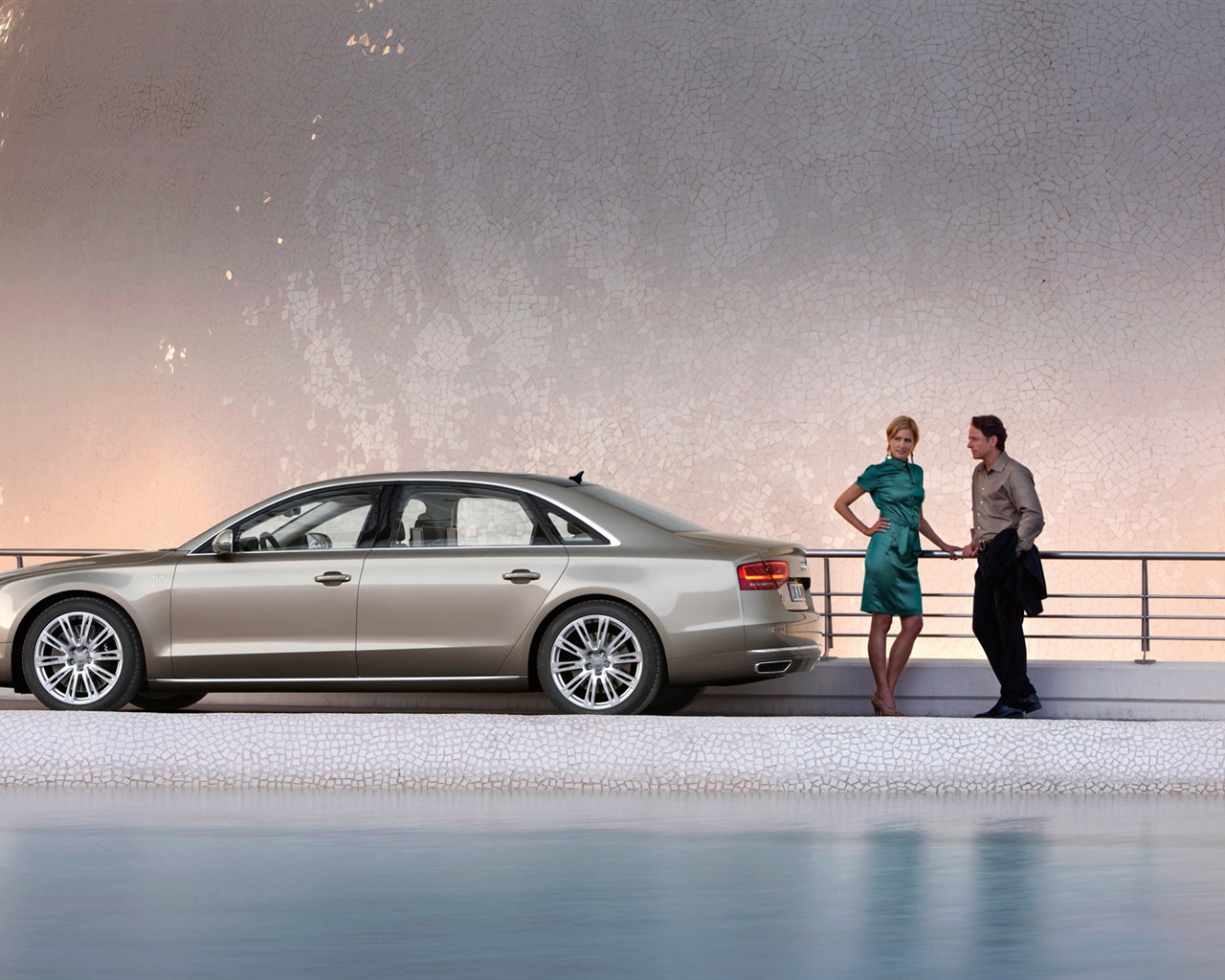 Audi A8 L W12 Quattro - 2010 HD tapetu #15 - 1280x1024