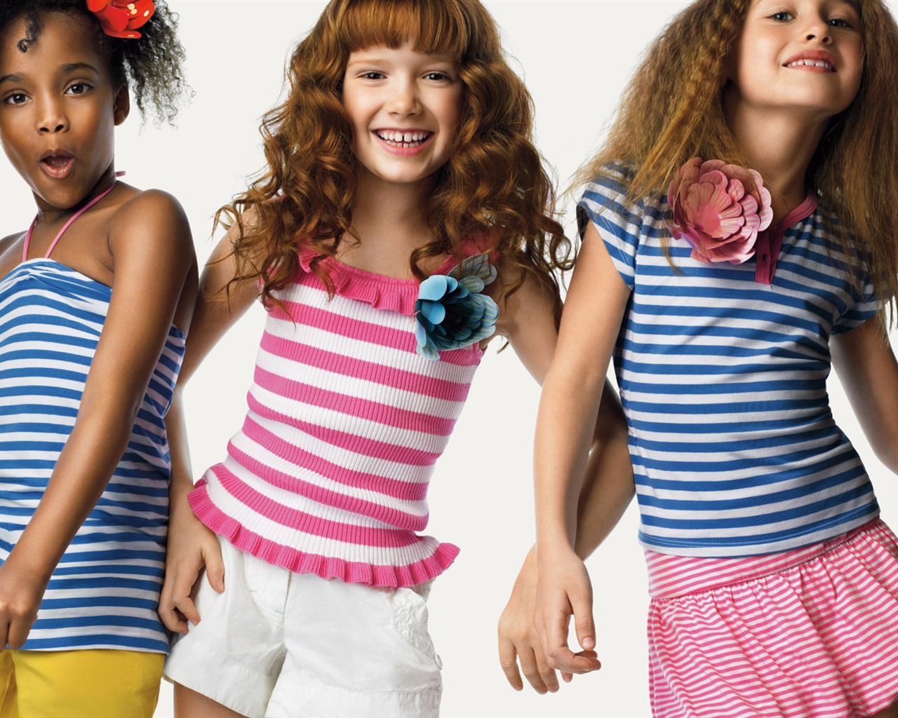 Los niños de colores de moda de papel tapiz (1) #5 - 1280x1024