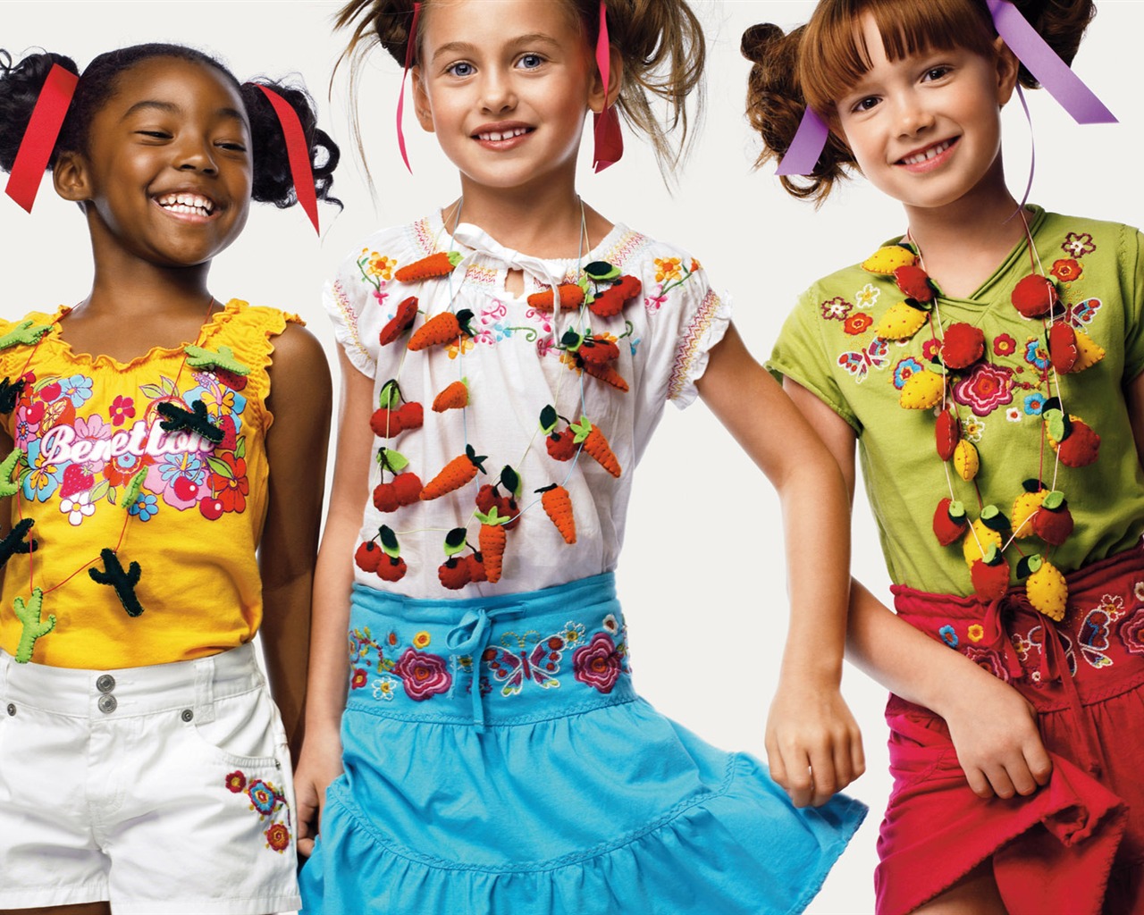Los niños de colores de moda de papel tapiz (1) #19 - 1280x1024