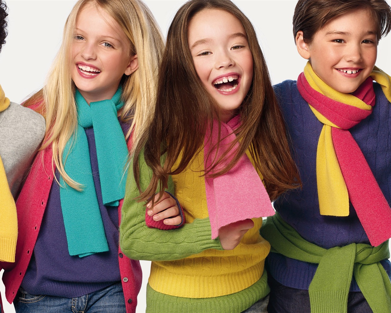 Los niños de colores de moda de papel tapiz (1) #20 - 1280x1024