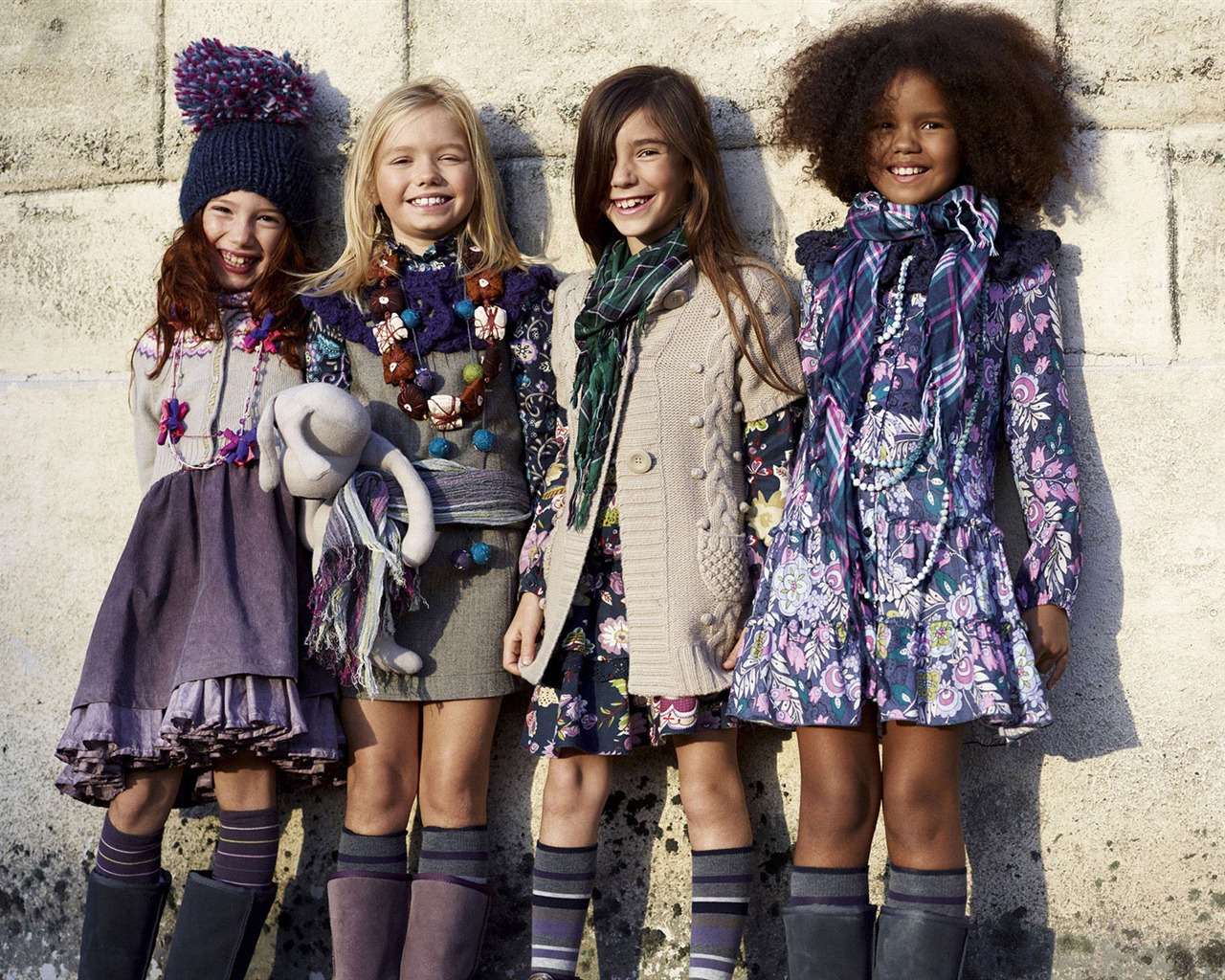 Colorful Children's Fashion Wallpaper (2) #18 - 1280x1024