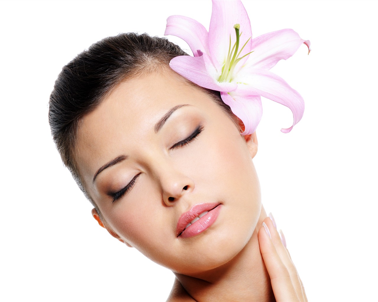 Woman flower large wallpaper (2) #9 - 1280x1024