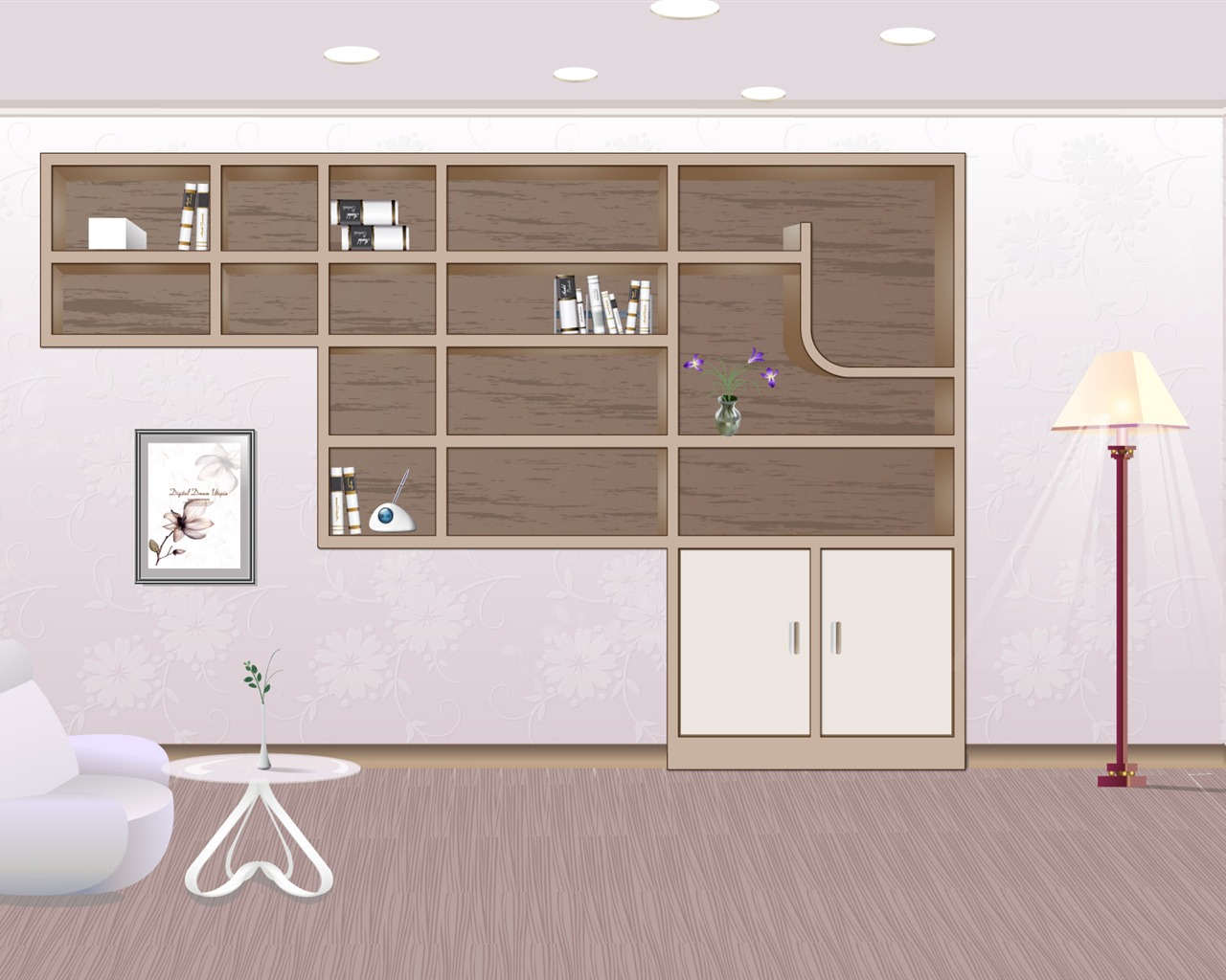 Vector doma tapety (1) #8 - 1280x1024