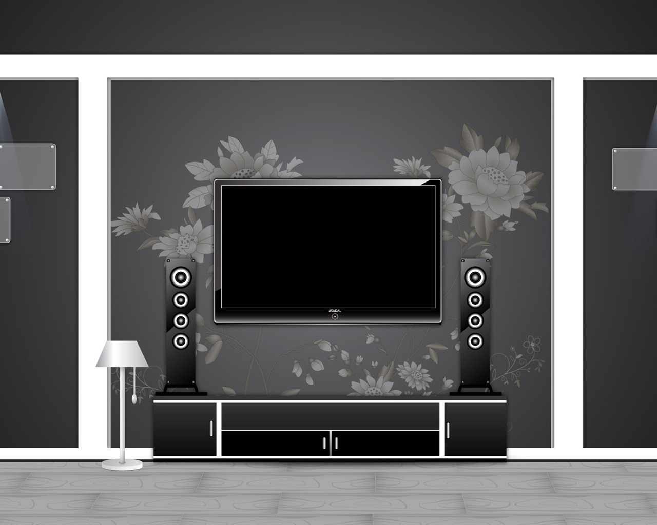 Vector doma tapety (4) #1 - 1280x1024