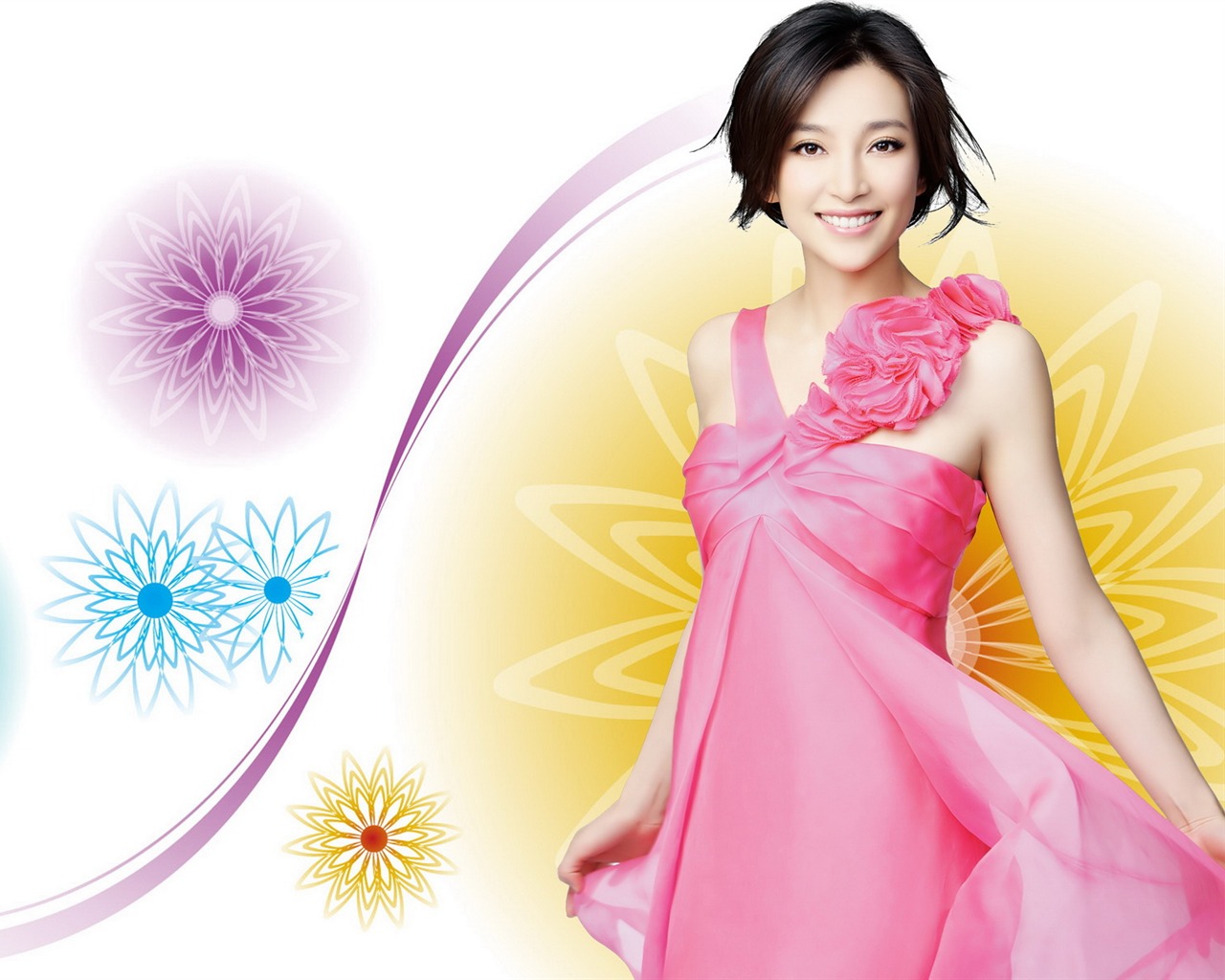 Li Bingbing beautiful wallpaper #3 - 1280x1024