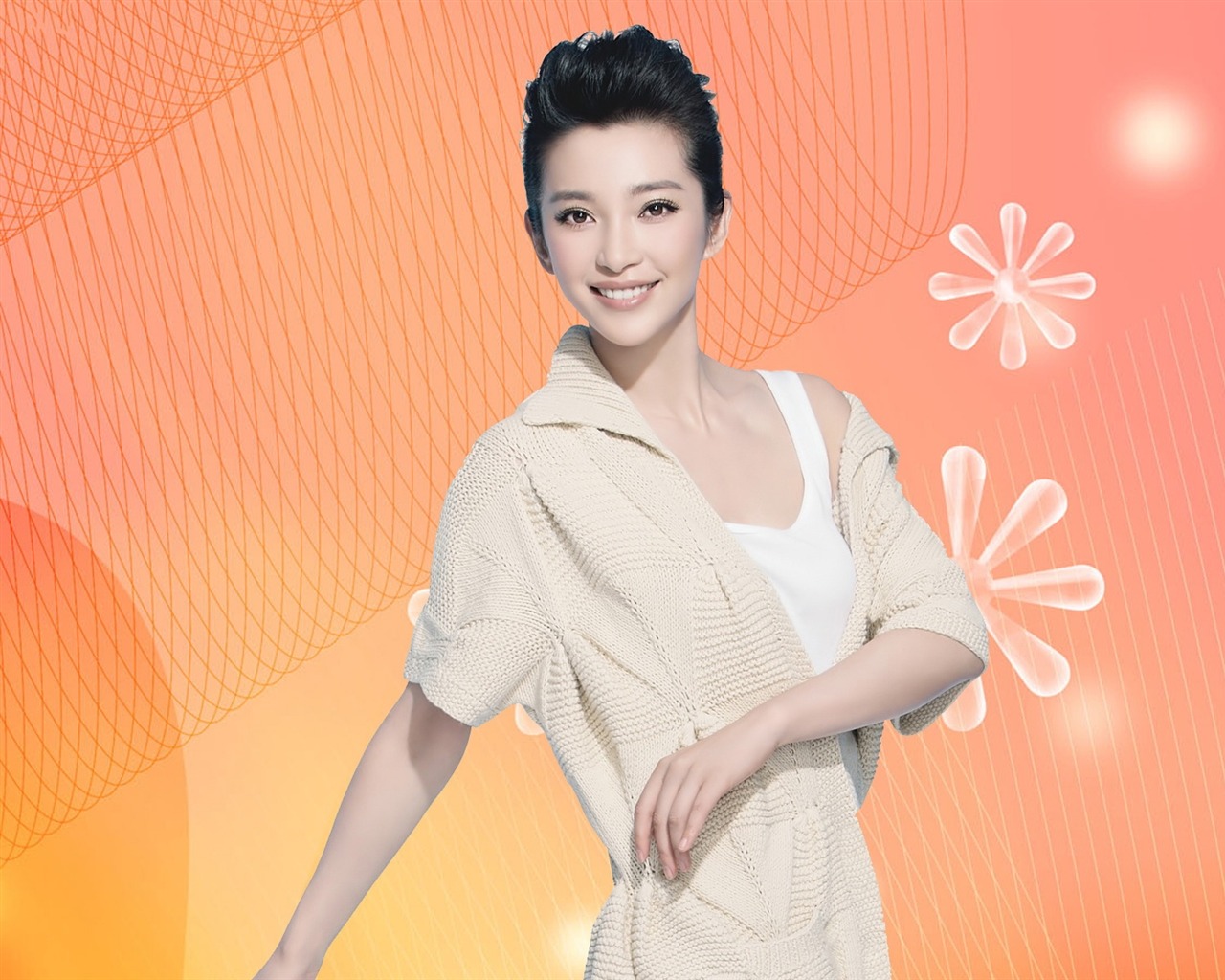 Li Bingbing krásnou tapetu #5 - 1280x1024