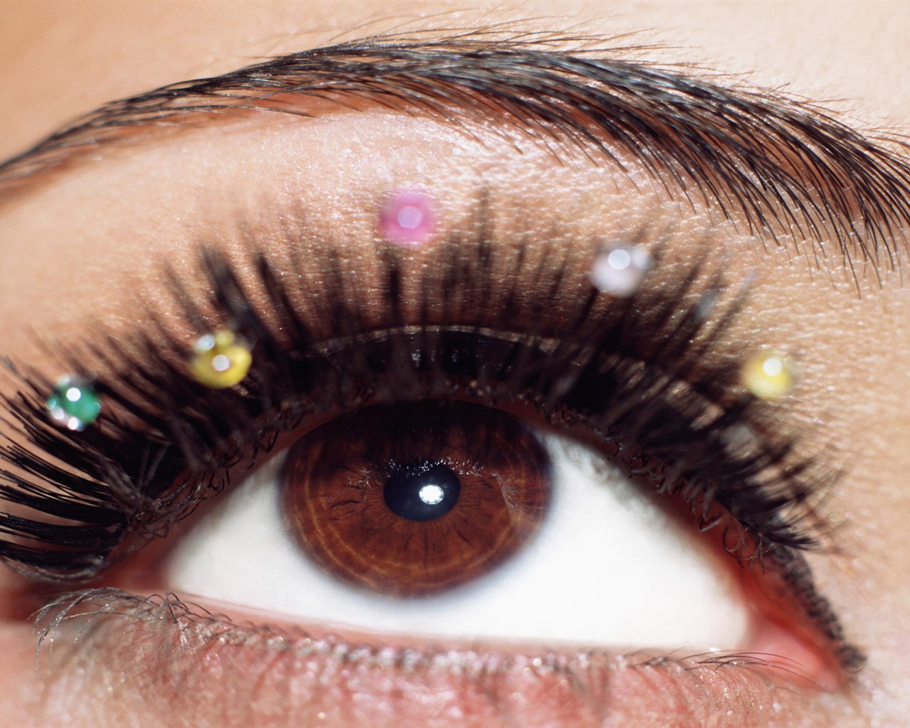 Women face close-up wallpaper (1) #4 - 1280x1024