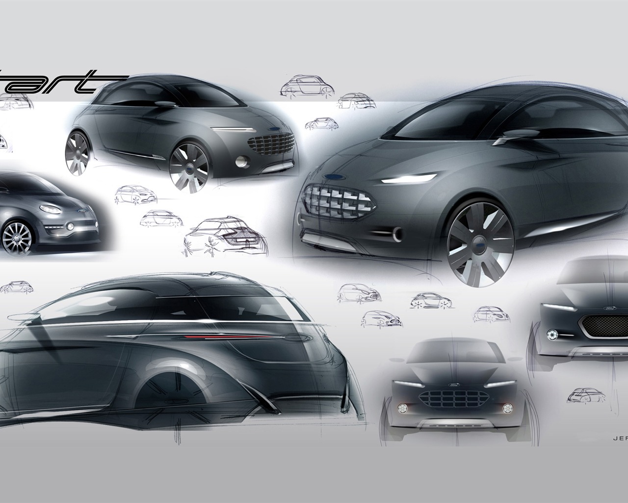 Ford Start Concept - 2010 HD tapetu #23 - 1280x1024