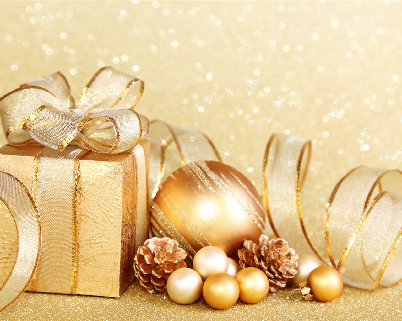 Christmas balls wallpaper (4) #8 - 1280x1024