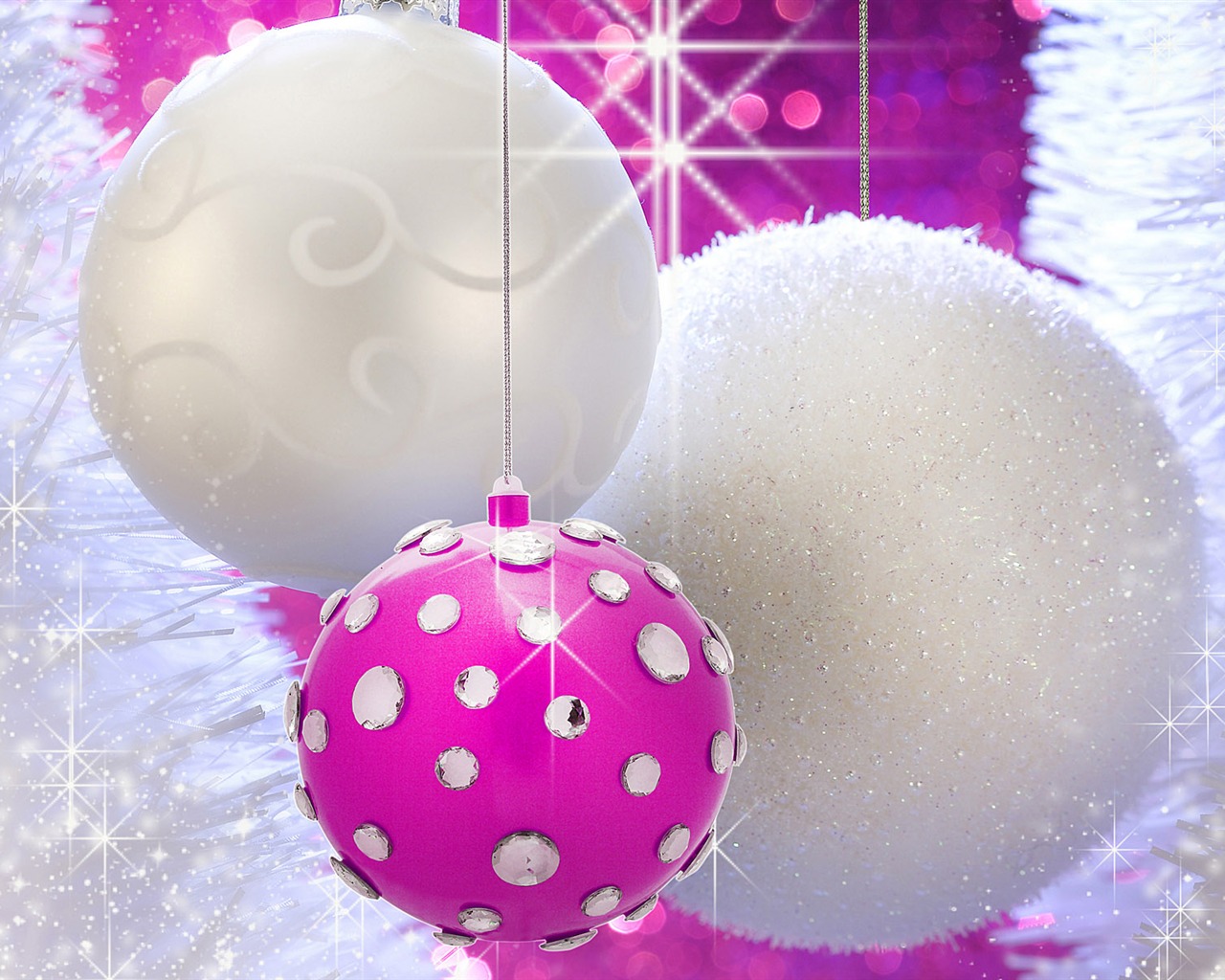 Christmas balls wallpaper (4) #19 - 1280x1024