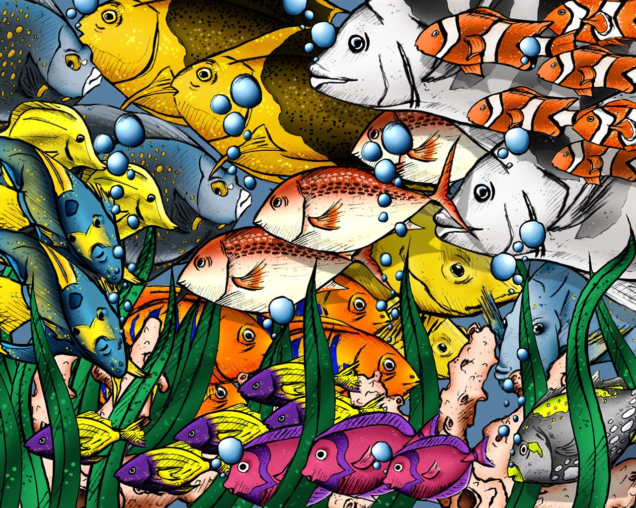 Computer drawing Game Scene Wallpaper #1 - 1280x1024