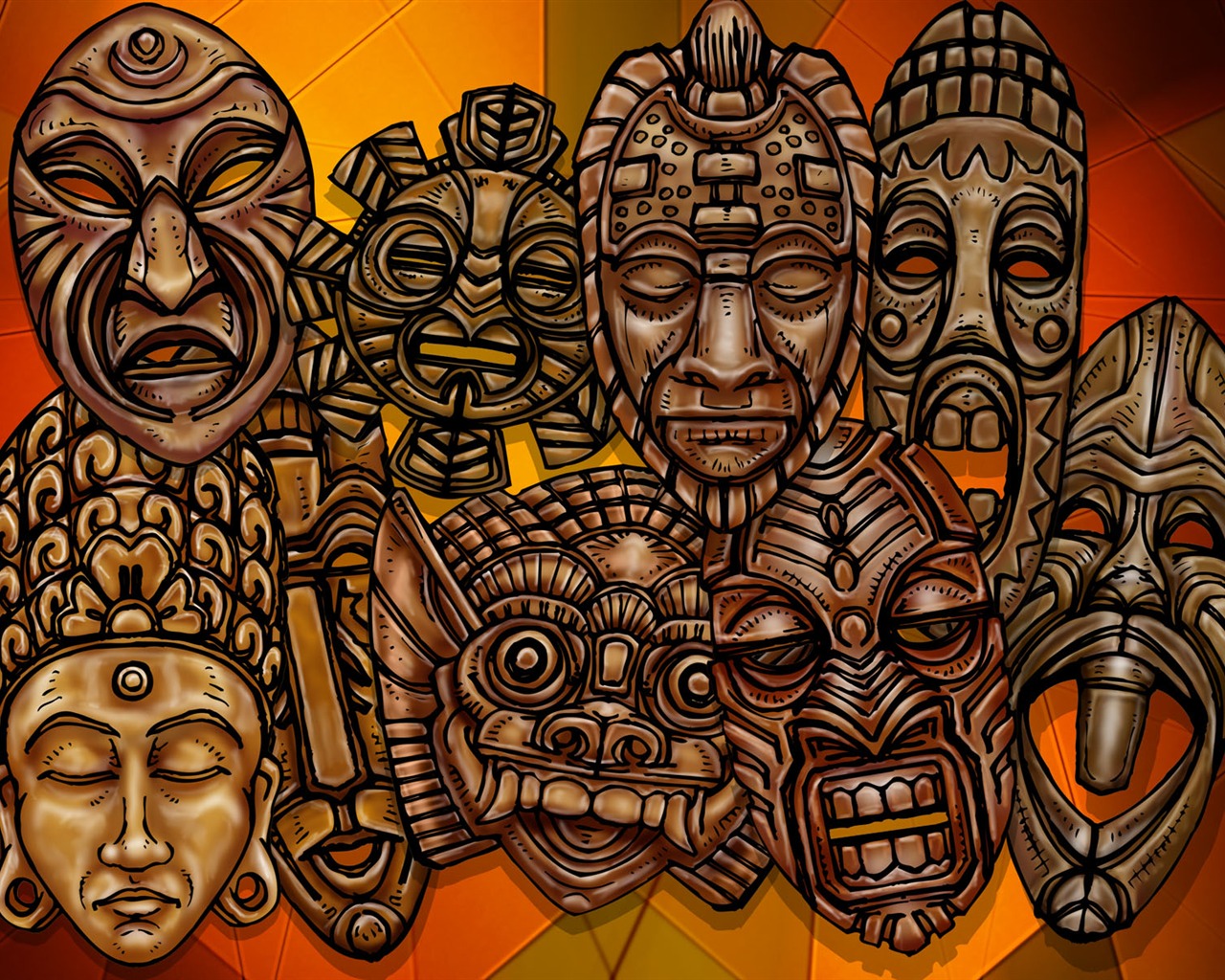 Počítačová hra kreslení scény Wallpaper #14 - 1280x1024