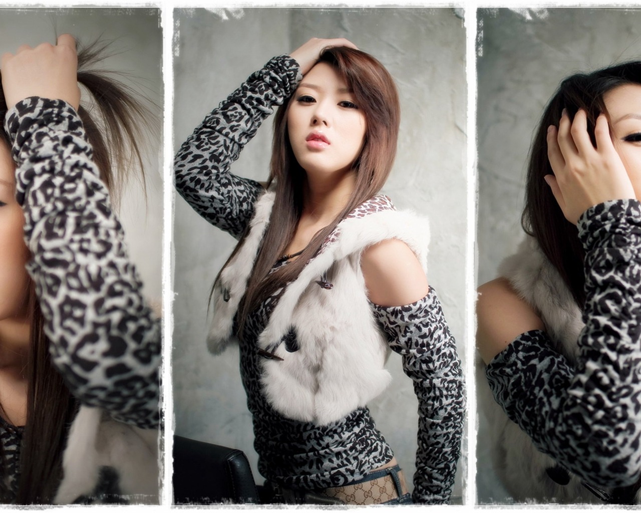 Korean Motor Show Model Hwang Mi Hee & Song Jina #1 - 1280x1024