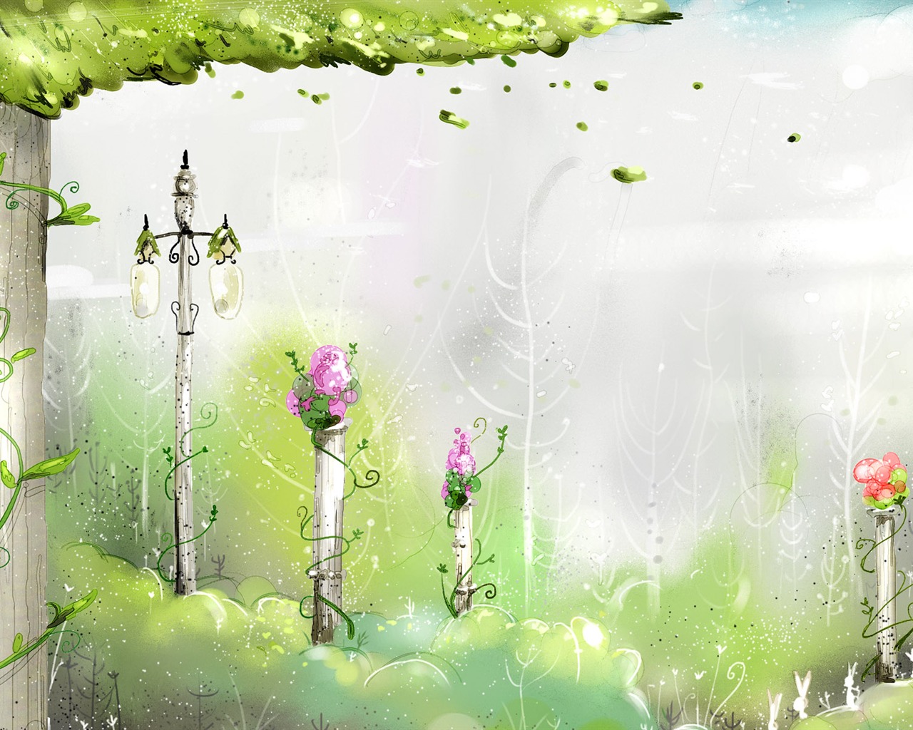 Hand-painted Fantasy Wallpapers (3) #19 - 1280x1024