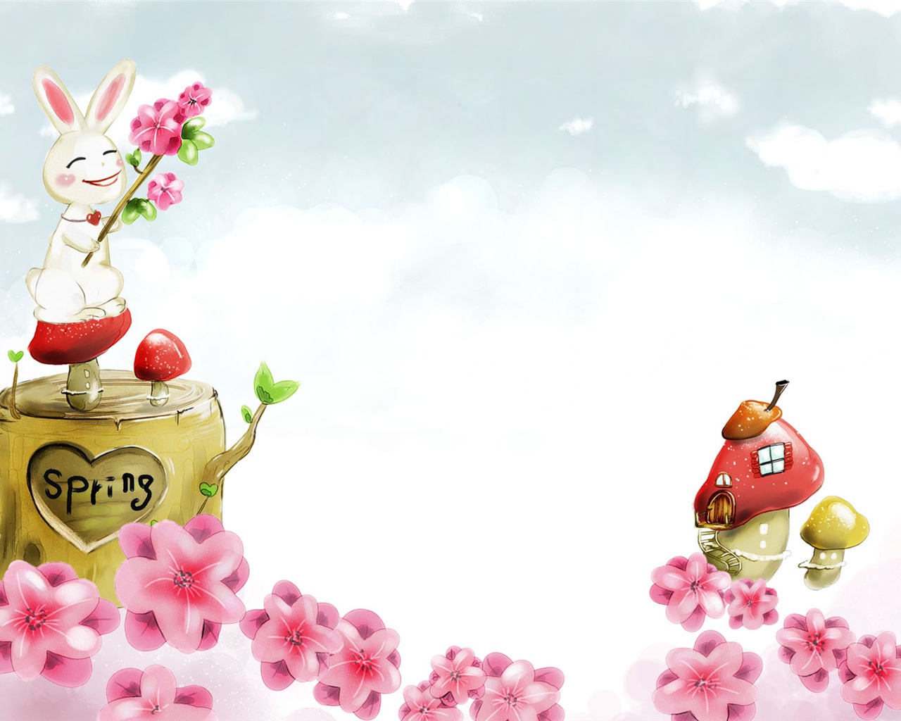 手繪夢幻風光 壁紙(四) #3 - 1280x1024
