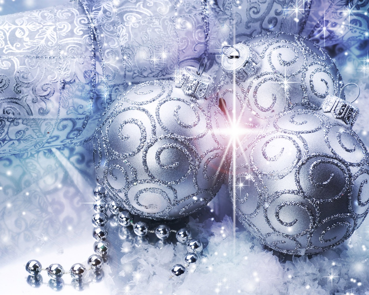 Christmas balls wallpaper (6) #3 - 1280x1024