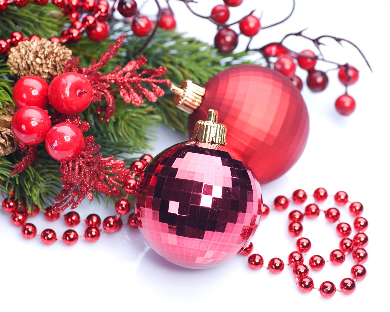 Christmas balls wallpaper (6) #19 - 1280x1024