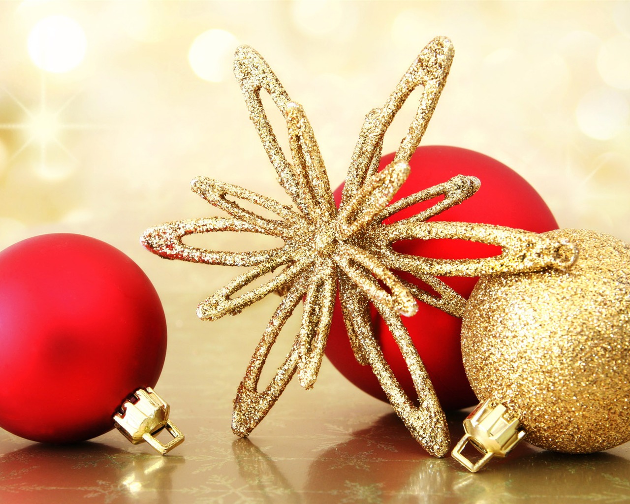 Christmas balls wallpaper (7) #1 - 1280x1024