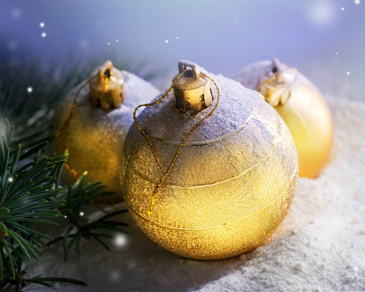 Christmas balls wallpaper (7) #11 - 1280x1024