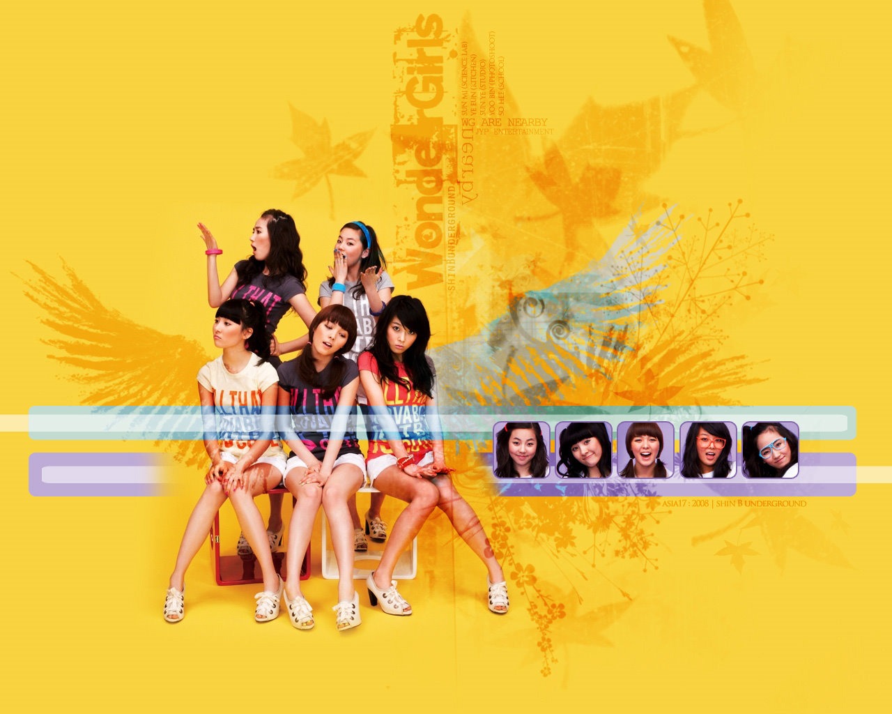 Wonder Girls cartera de belleza coreano #6 - 1280x1024